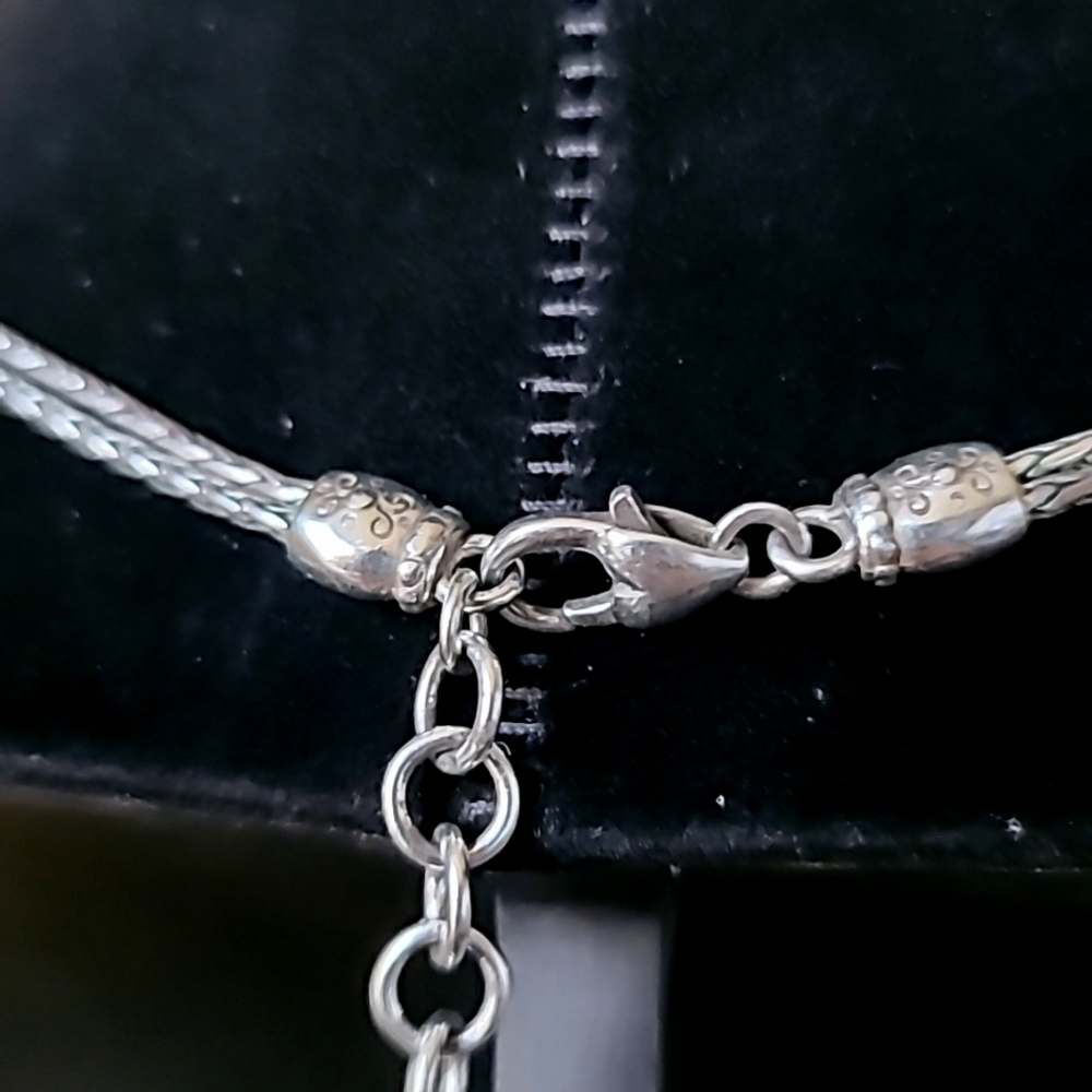 Vintage Brighton Silver Plated Rectangular Filigr… - image 7